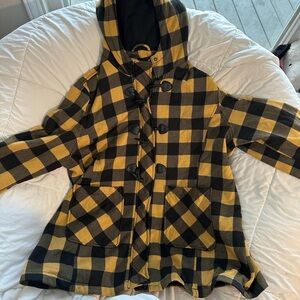 Big Chill Black and Yellow Checkered Jacket